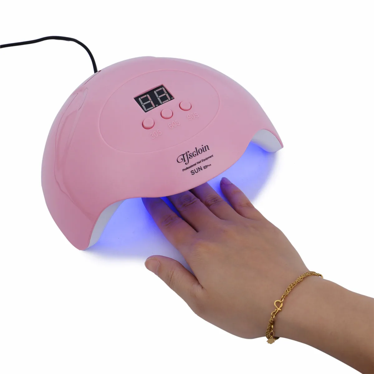 30W Pink Nail Dryer Machine UV LED Lamp USB Cable Home Use Nail UV Gel Varnish Dryer 15 LEDS Lamp Nail Art Tools