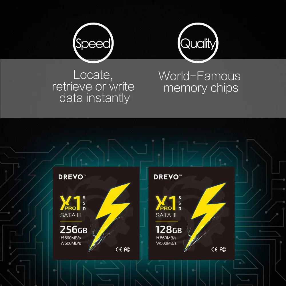 Drevo X1 Pro Твердотельный накопитель 256 ГБ SSD SATAIII 2.5 дюйма читать 560 МБ/с. написать 500 |