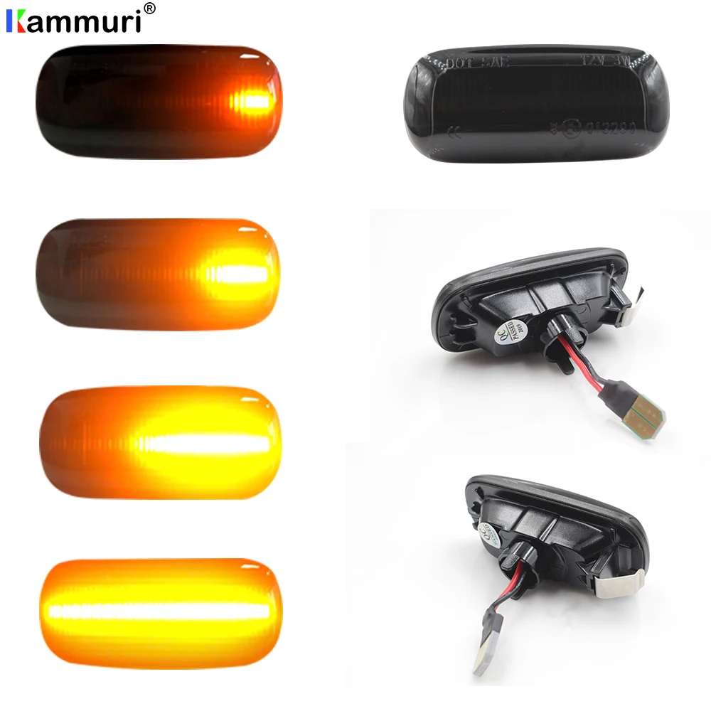 2 шт. светодиодный динамический Боковой габаритный фонарь светильник сигнала