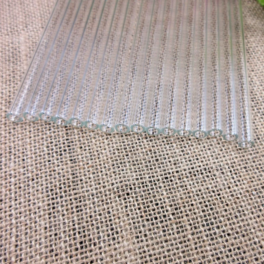 100 шт./лот лабораторная стеклянная посуда боросиликатный материал Полые 8 мм OD 20