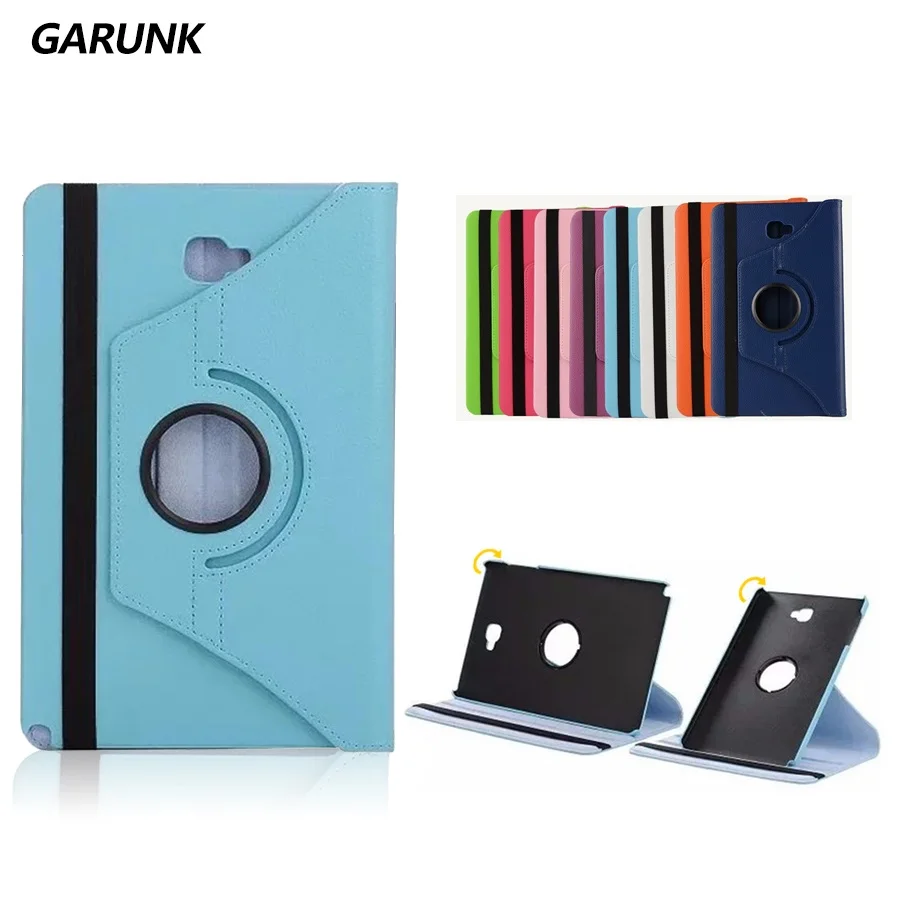 Чехол для планшета для SAMSUNG Galaxy Tab A A6 10,1 ''с S ручкой P580 P585 GARUNK из искусственной кожи вращающийся на 360 градусов чехол-подставка Fundas