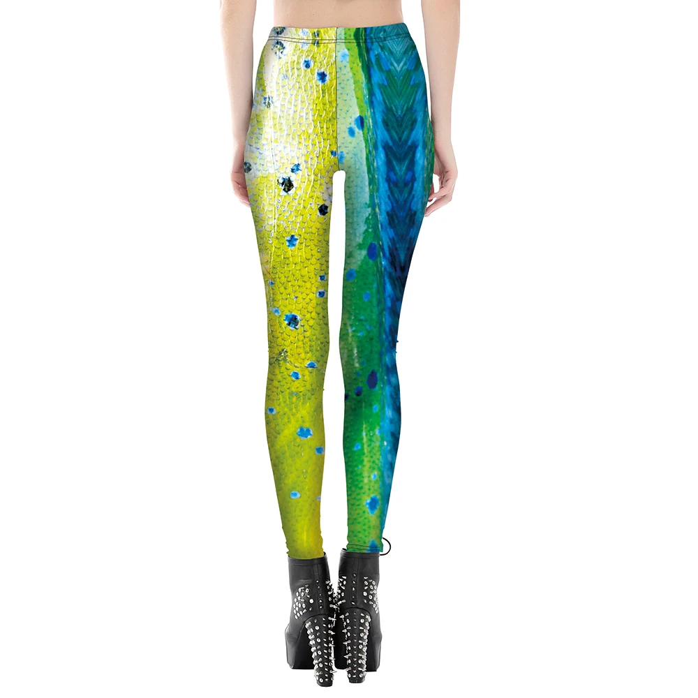 Женские леггинсы для фитнеса с 3 рисунками зеленые Леггинсы размера плюс