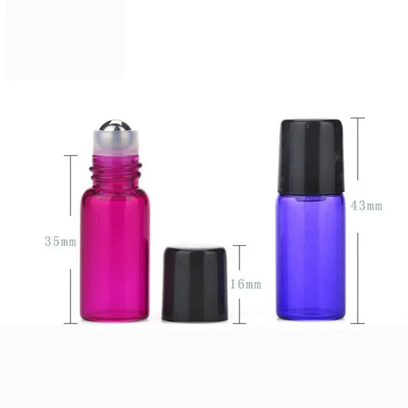 500x3 мл маленькие милые стеклянные флаконы для эфирных масел многоразовые