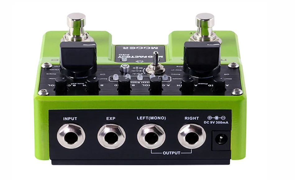 Mooer Mod Factory Pro 2 отдельные обрабатывающие модули, содержащие в общей сложности 16 эффектов модуляции гитарные педали
