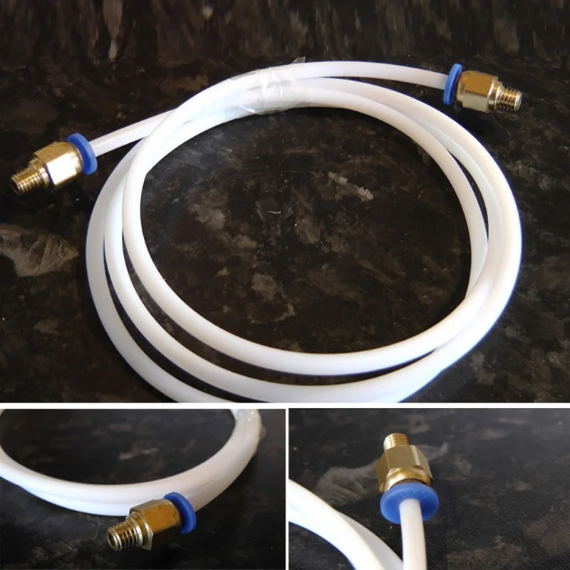 

1pc 1m Replacement Filament Guide Tube + 2pcs PC4M6 Push Fittings For 3D Printer Parts Accessories