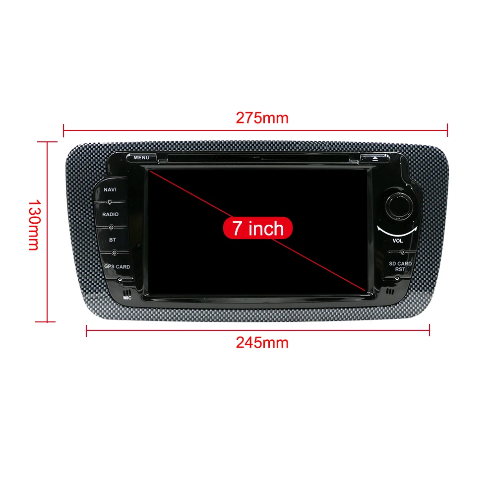 Eunavi Android 9 0 Octa Core 2 Гб + 32G Ibiza автомобильный DVD для Seat ips 7 дюймов радиоприемник gps с