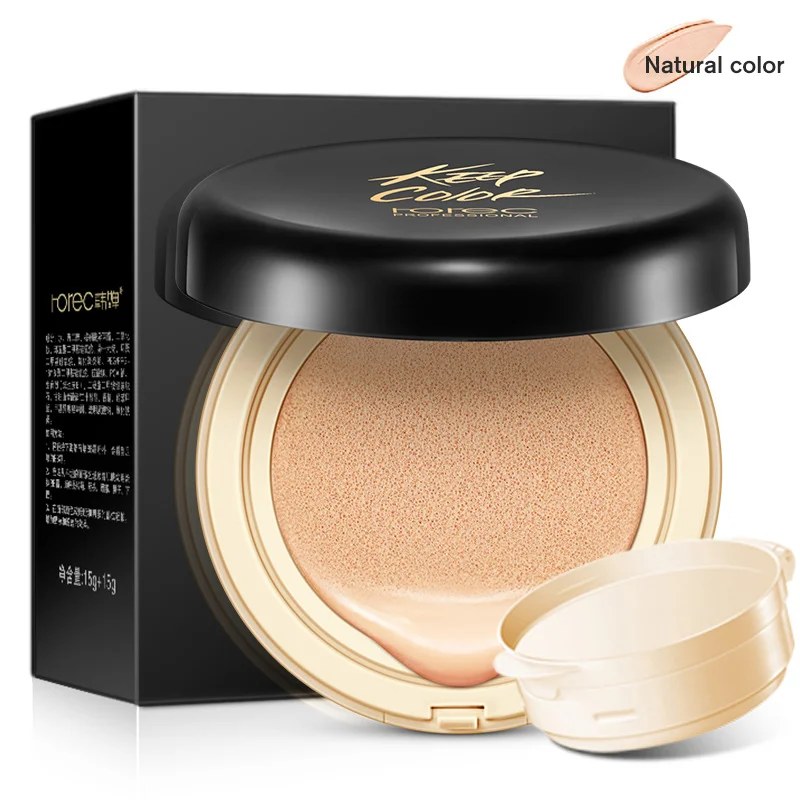 ROREC Air cushion BB крем изоляция bb телесный консилер Жидкий тональный крем праймер покрытие пор для лица CC крем длительное осветление - Цвет: Natural Color
