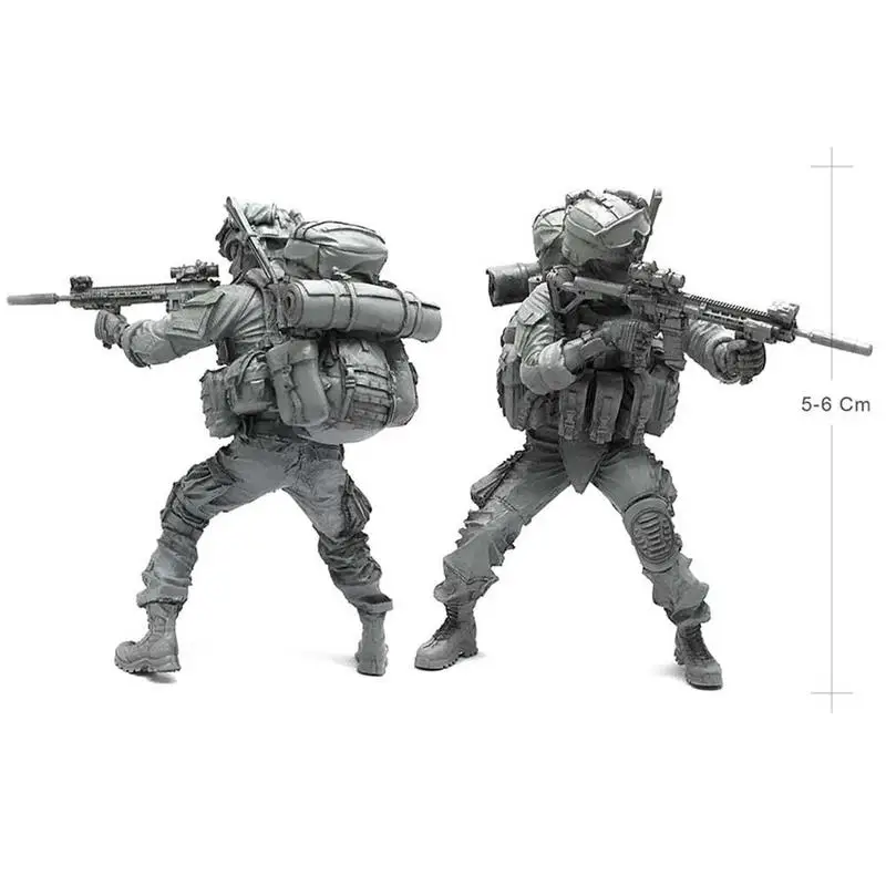 Миниатюрная модель 1/35, Современная американская армия, спецназ, боевой статус, индивидуальный солдат, полимерная модель, фигурка, набор, AH-05