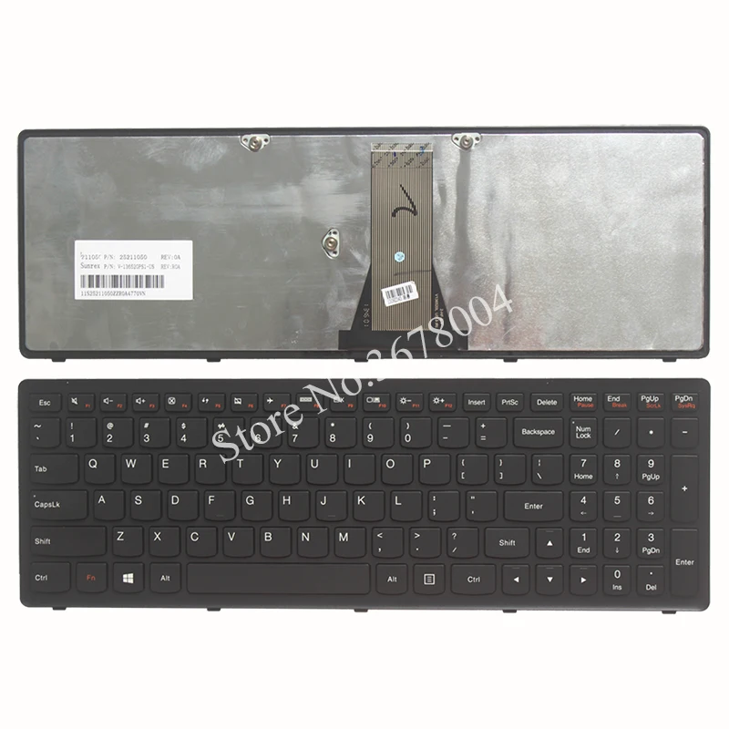 Новая клавиатура для ноутбука Lenovo Ideapad S500 G500S G505S G510S Z501 Z510 FLEX 15 15D|laptop keyboard|z510