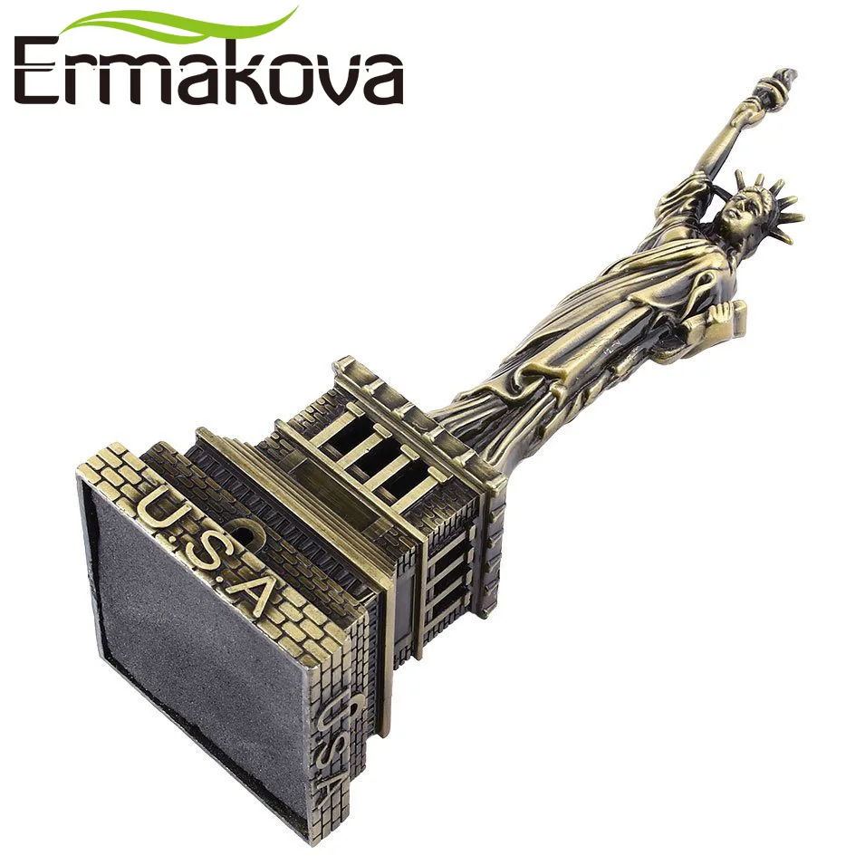 ERMAKOVA винтажная Металлическая Статуя Свободы, бронзовая модель свободы, статуэтка Нью-Йорк, сувениры, украшение для дома и офиса