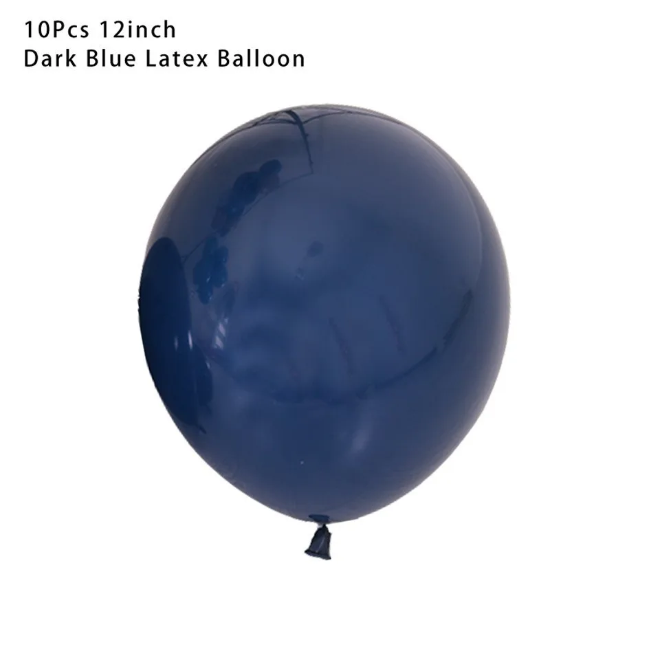10pcs dark blue Космический набор, Вселенная Галактика, покрытые фольгой шары космонавты и ракеты, баннеры, воздушные шары на день рождения для мальчиков, детские игрушки, принадлежности для душа - Цвет: 10pcs dark blue