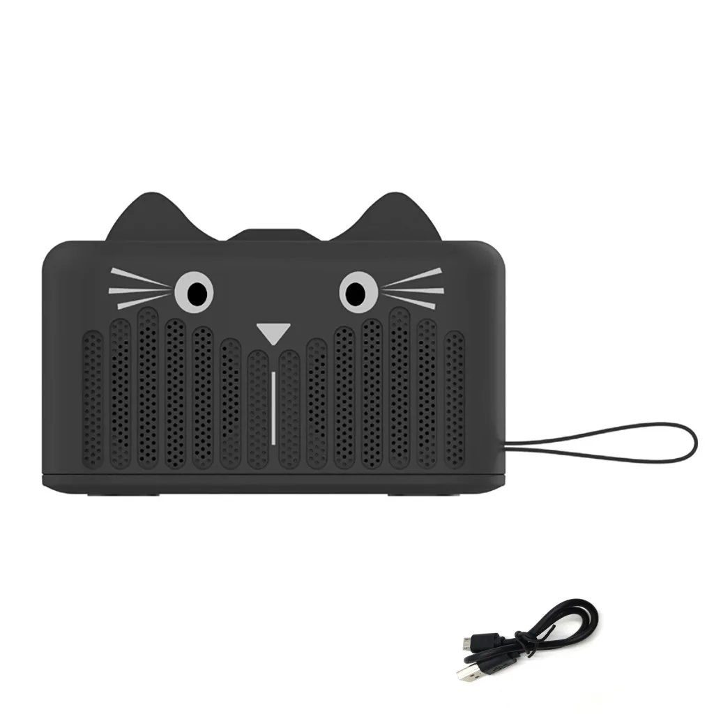 Новые Bluetooth колонки FM Fuctio TF карта и U диск милый кот мультфильм с подставкой звук