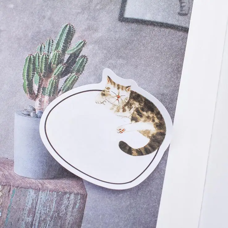 24 шт./лот Cat сна все время Memo Pad N раз заметки Эсколар papelaria поставка школы закладка