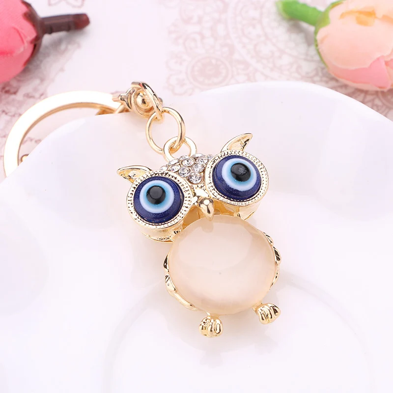 Креативные Стразы брелок в виде совы с животными для автомобильных ключей