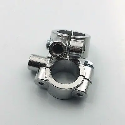 Серебряное 1 &quot25 мм руль M10 10 зеркальные зажимы крепление для Honda Kawasaki Suzuki|Боковые