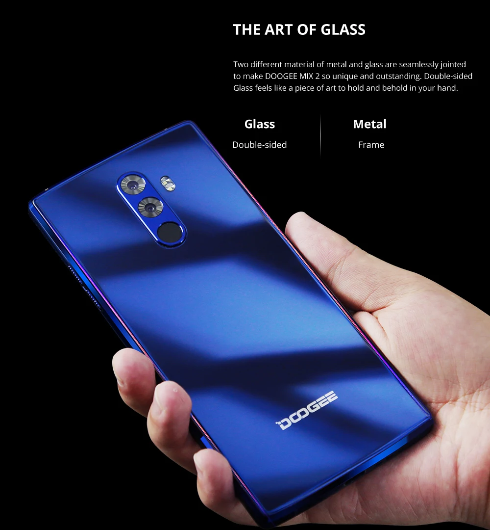 DOOGEE Mix 2 6 ГБ Оперативная память 64 Гб Встроенная память Helio P25 Octa Core 5,99 ''FHD+ безрамочный экран смартфон Quad Камера 16,0+ 13,0 Мп 8,0+ 8,0 Мп Android 7,1 4060 мАч