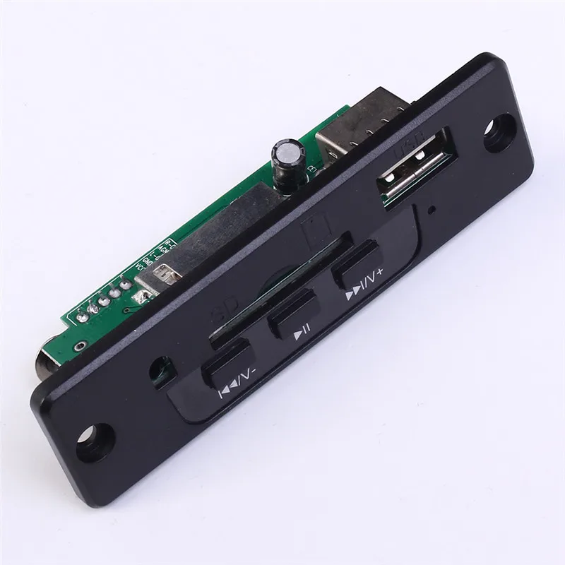 Черный 5 12 В мини mp3 декодер доска Поддержка USB SD MMC инфракрасный Дистанционное