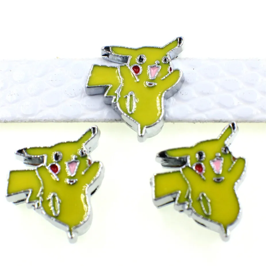 More options! 10pcs 8mm animal charms slide DIY Internal Dia.8mm fit belts wristband keychain collar wholesale | Украшения и