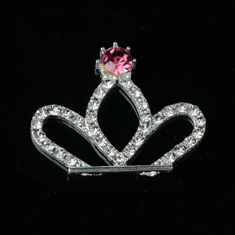 10 шт. аксессуары для волос стерео Корона со стразами Подвеска из сплава DIY поиск