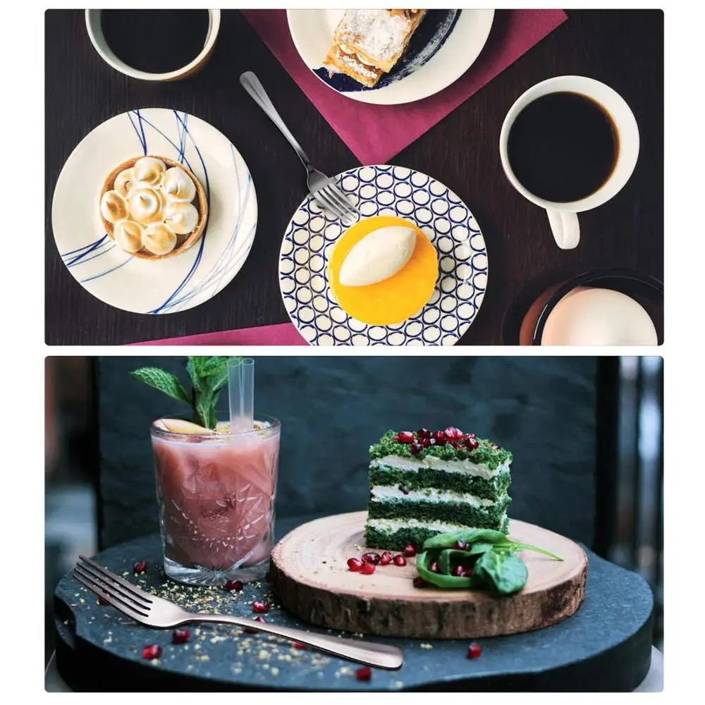 7 3 дюйма 4 шт. набор вилки для десерта из нержавеющей стали столовых приборов