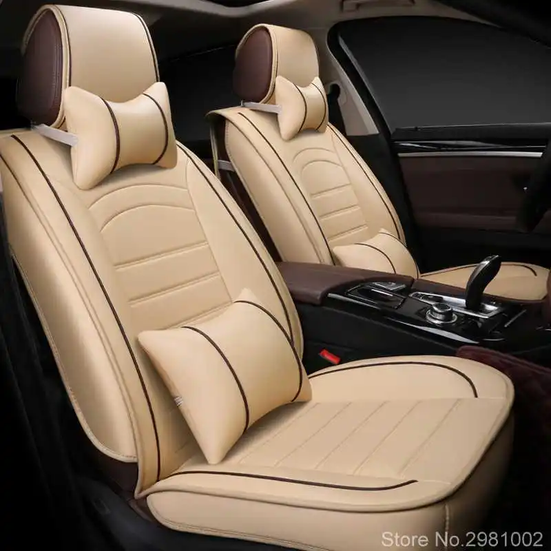 Из искусственной кожи льняной чехол для автомобильного сиденья hyundai getz solaris Elantra