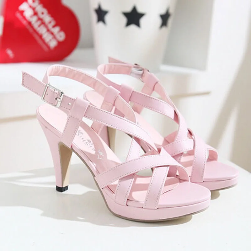 Модные женские повседневные туфли гладиаторы Летняя обувь женская на платформе