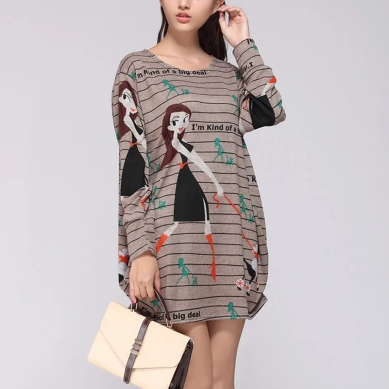 Женское повседневное мини платье с длинным рукавом свободные модные платья