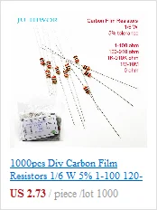 200 шт. 5% 1 Вт резистор для оксидной пленки 0,1-0,91 1-910 1 K-910 K 1M ohm 100 200 300 1K 2K 3K 1M резисторы
