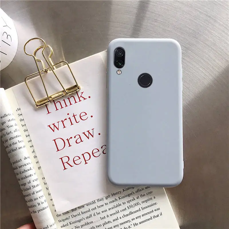 gray Матовый Силиконовый чехол для телефона huawei nova 5 5i 5t 4 3 3i 3e 2i 2s 2 lite plus Мягкий ТПУ чехол карамельного цвета - Цвет: gray