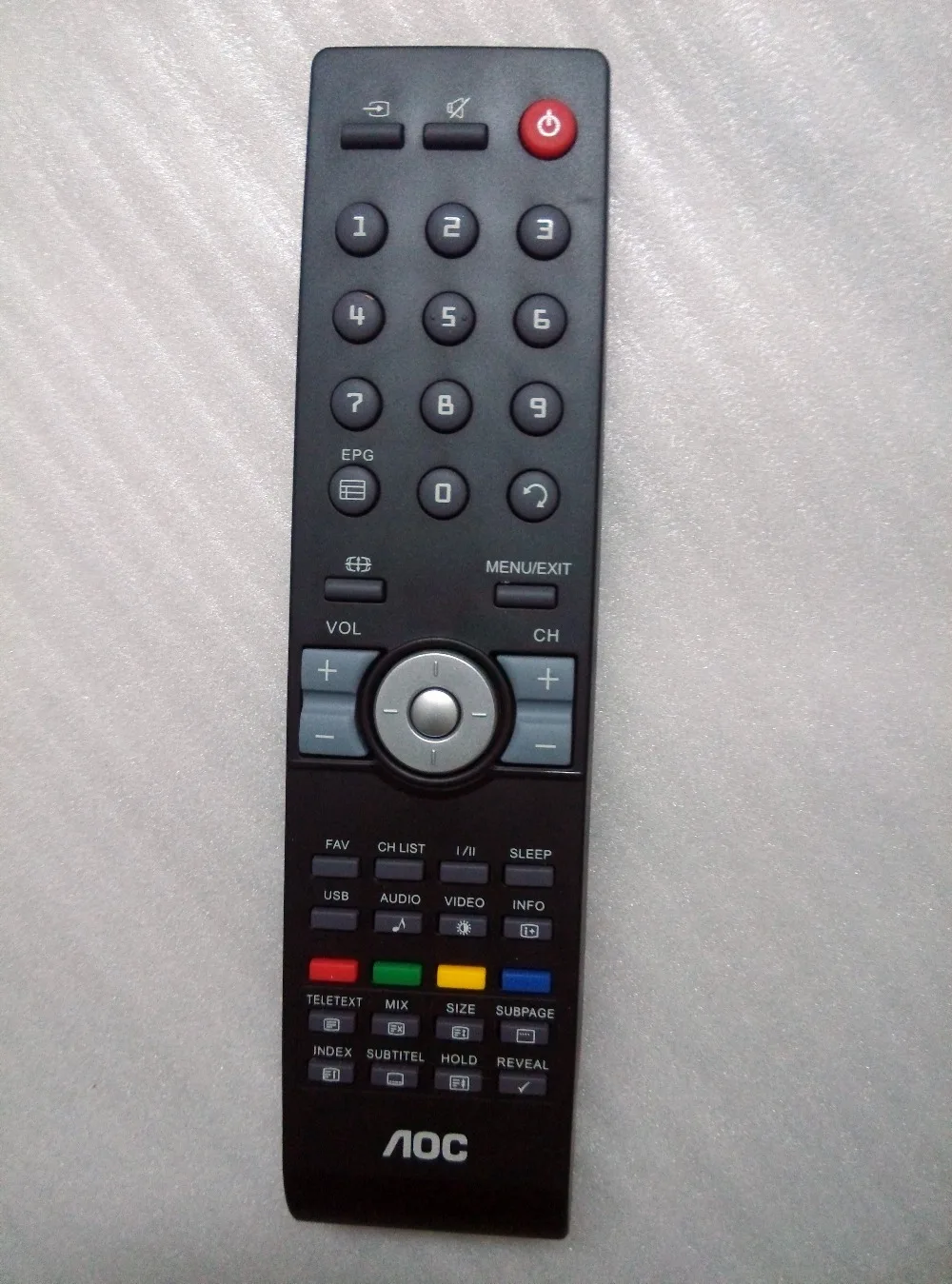 Оригинальный пульт дистанционного управления для AOC LCD TV Receiver RC2444601/01 098GRABDPNTACR|control