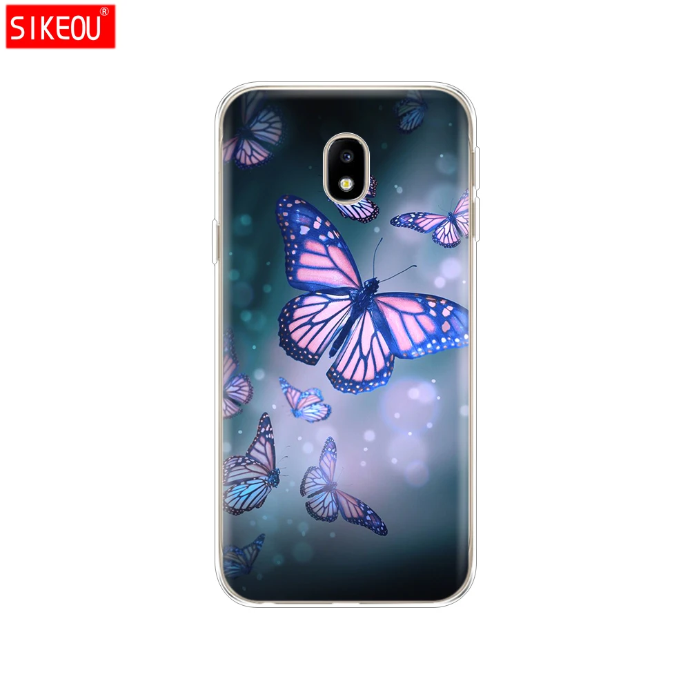 12073 Phone Case For Samsung Galaxy J5 J530F J5 Pro Case Soft TPU Silicone shell Cover for Samsung J5 J530 cover flower - Цвет: 12073