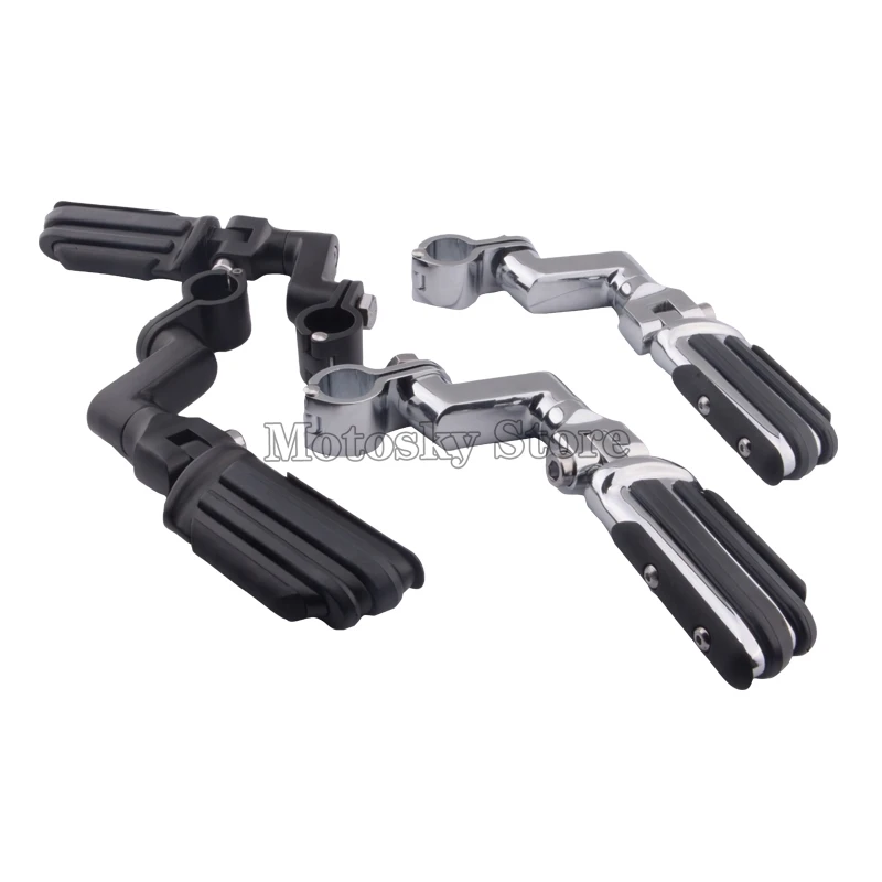 1-1/4&quot Universal Highway Clamp Engine Guards Footrest Pegs For Harley Touring Street Glide FLHR Road Honda Yamaha Kawasaki | Автомобили