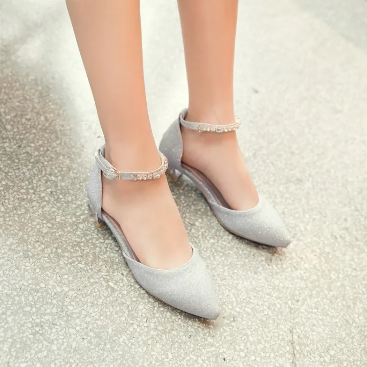 Женские сандалии на высоком каблуке пуговицах большой размер 11 12 | Обувь