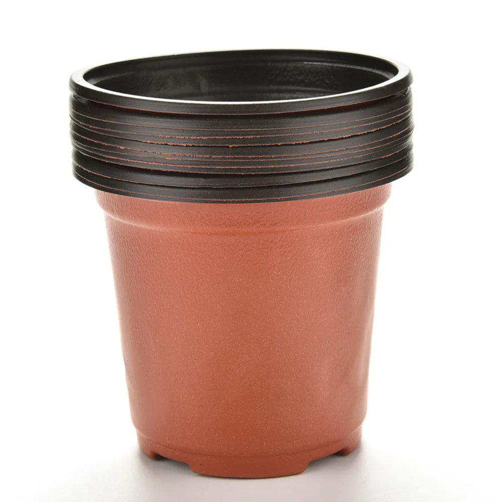 

The New PP Plastic Flower Pots Small Pots Nursery Pots Height 8cm 10 pcs Selection