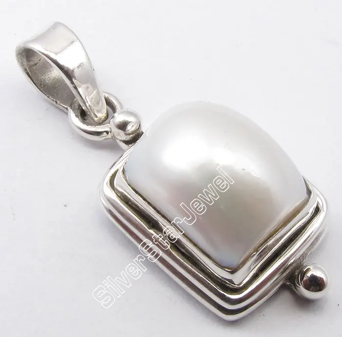 PEARL Muiltiple выбор Chanti международных чистого серебра Радуга Лунный камень драгоценный камень фабрики кулон 2,8 см индивидуальное - Окраска металла: PEARL
