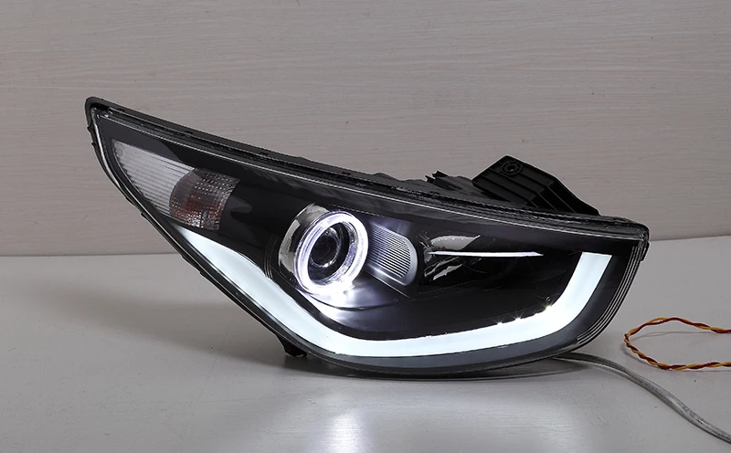 Vland Автомобильная фара для IX35 Tucson светодиодный фонарь 2010-2013 H7 BI Xenon объектив |