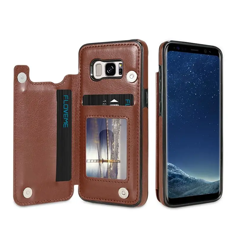 Kisscase бумажник чехол для Samsung Galaxy S8 Plus Flip кожаный Слот карты Стенд Бумажник