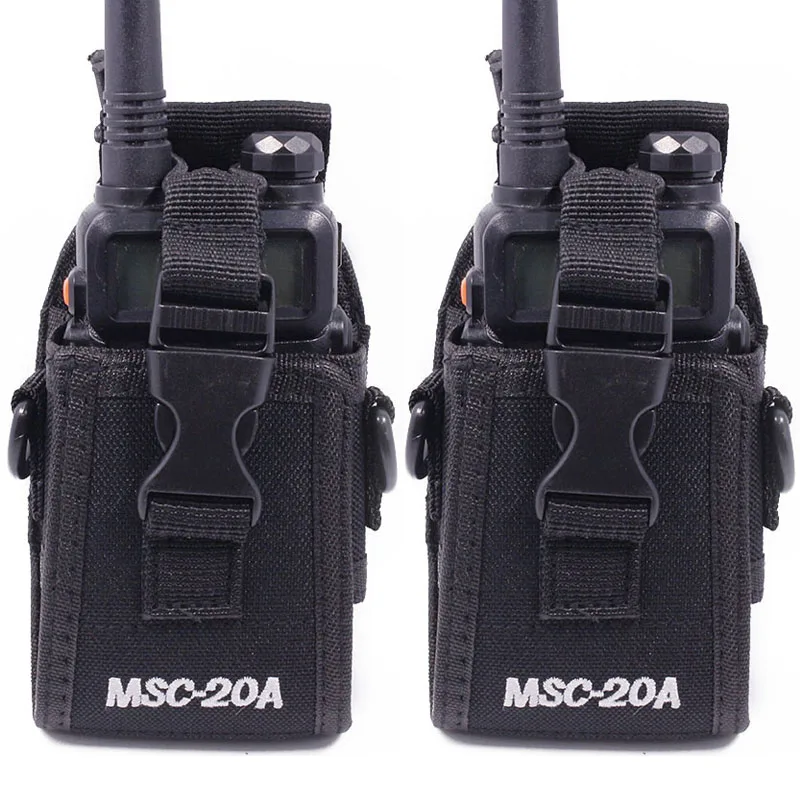 2 шт. Abbree MSC 20A нейлоновый двухсторонний радиочехол сумка для Baofeng Radio UV 5R 82 888S TYT