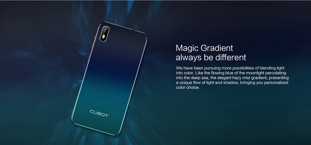 Cubot J5 смартфон 5," 18:9 полный Экран MT6580 Quad-Core Android 9,0 телефон 2 Гб Оперативная память 16 Гб Встроенная память Dual SIM карта