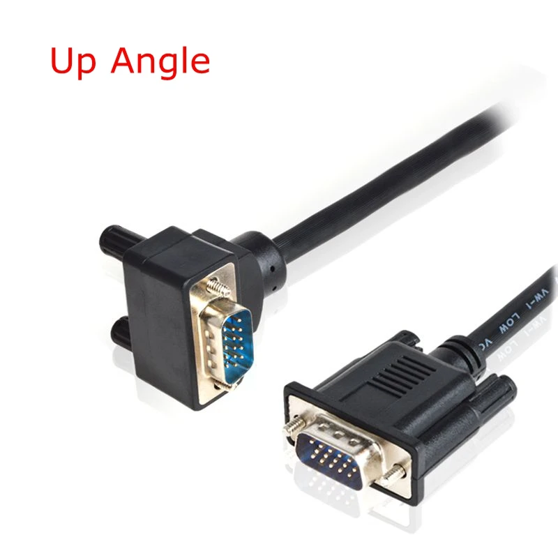 Кабель VGA 15pin 3 + 6 углов папа-vga папа под углом 90 градусов 5 футов 10 м для проектора