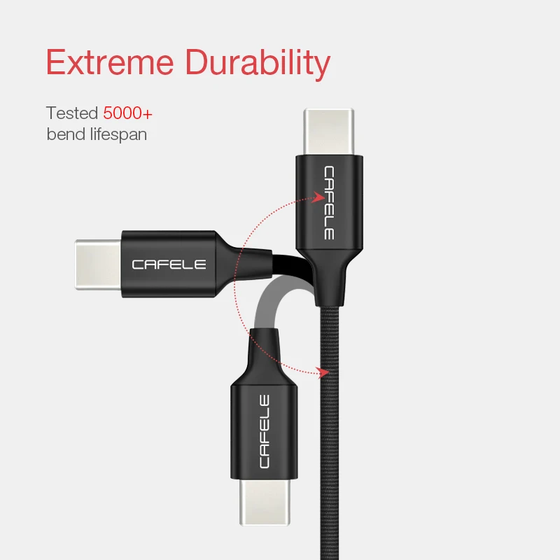 Cafele Тип C Usb Дата-кабель для samsung huawei p20 Honor 9 10 Xiaomi Mi8 Mi6 MI5S oneplus зарядный кабель для передачи данных Usb кабель 5V 2.1A