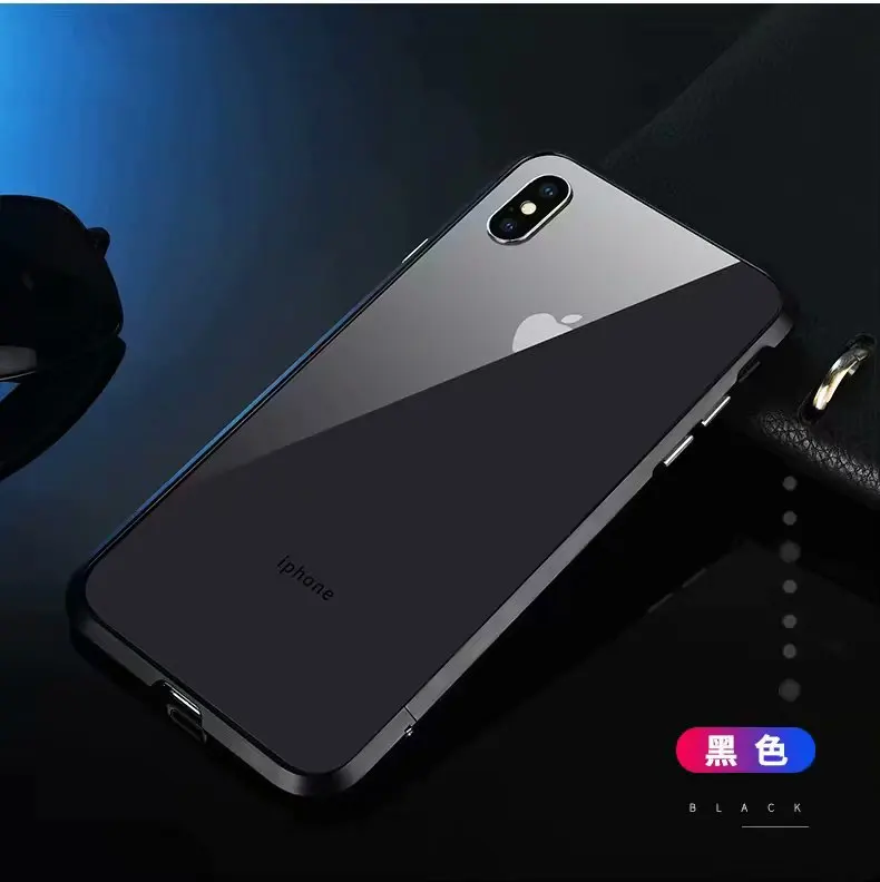 Высококачественный Роскошный Алюминиевый металлический бампер для iPhone XS Max X противоударный защитный чехол с металлической кнопкой