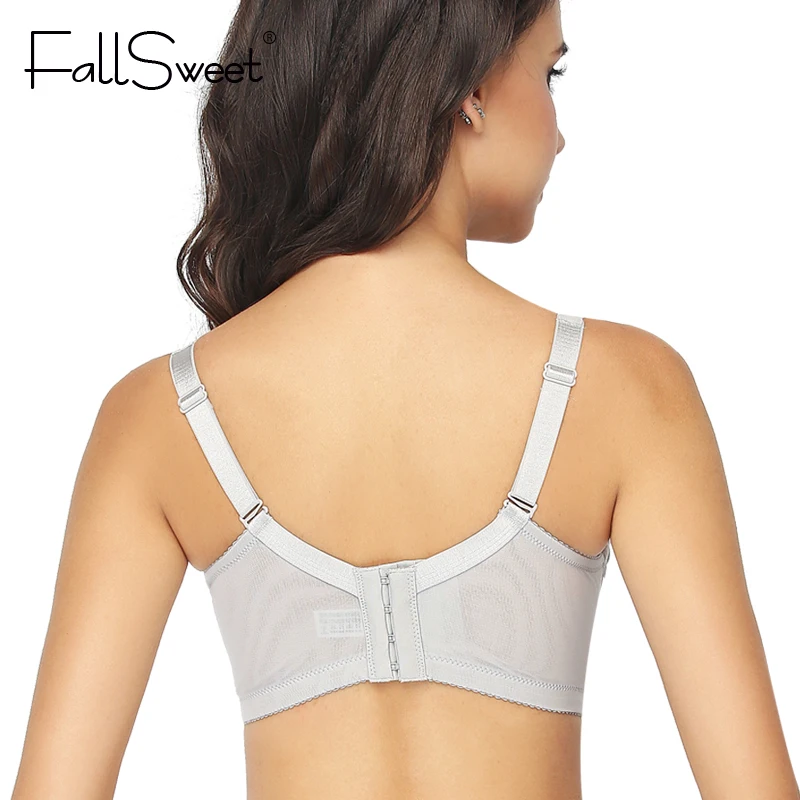 FallSweet полный охват бюстгальтер для женщин без подкладки бюстгальтеры с сеткой B C