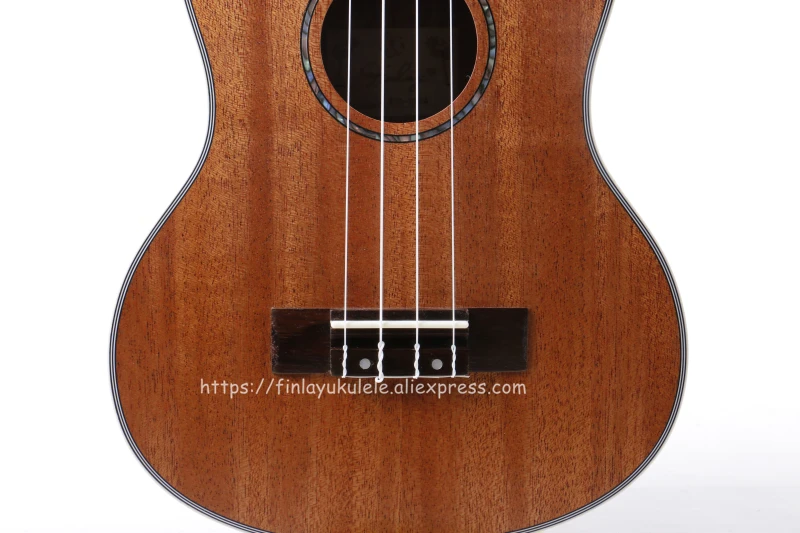 Finlay 2" Акустический тенор инструмент укулеле с полным Mahogany Top/Body, 26 ukelele с nylong мешок+ струны, FU-QTT