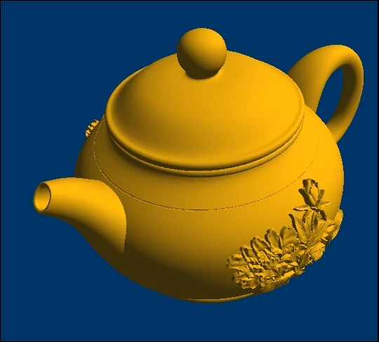 3D модель рельеф для чайников из фиолетовой глины с ЧПУ в формате STL | Инструменты