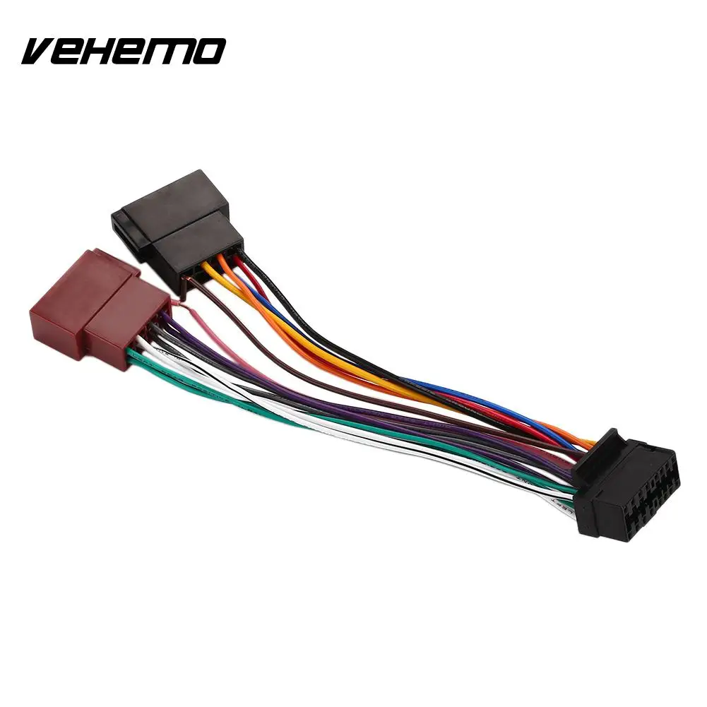 Vehemo Sksy16 21 + Iso 16Pin проводов разъем автоматической проводки радио жгут прочный