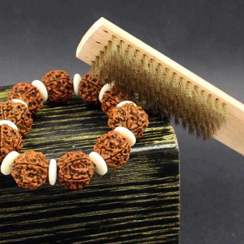 

Stainless Steel Wire Brush Jewelry Walnut Cleaning Tools Copper Polish Equipment Jewelry Tool