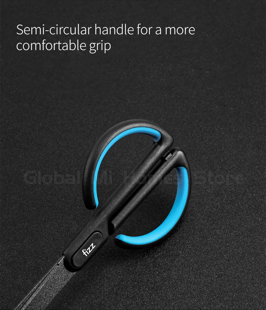Xiaomi Youpin Fizz тефлоновые ножницы, шкала, знак безопасности, закругленная режущая головка, фториновое покрытие, офисные канцелярские ножницы 35