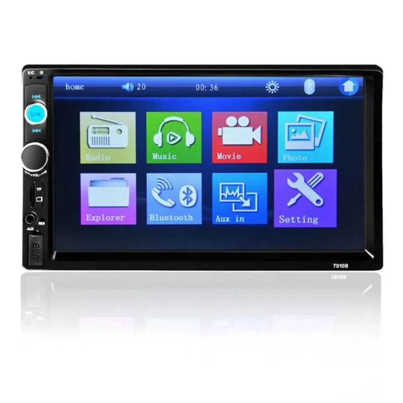 7 ''HD Bluetooth Сенсорный экран автомобильный стерео радио 2 DIN FM/MP5/MP3/USB/AUX+ Камера дропшиппинг Jun0718