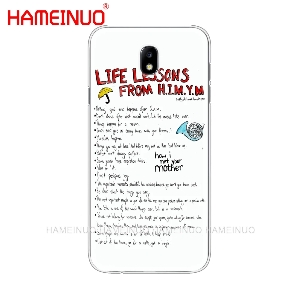 HAMEINUO Как я встретил вашу маму himym цитаты чехол для телефона Samsung Galaxy J3 J5 J7 2017 J527 J727